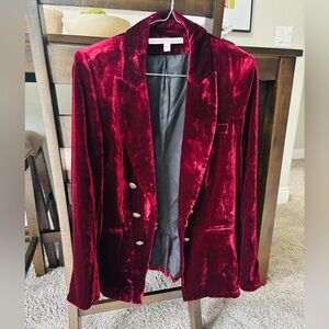 Veronica Beard Red Velvet Blazer 8